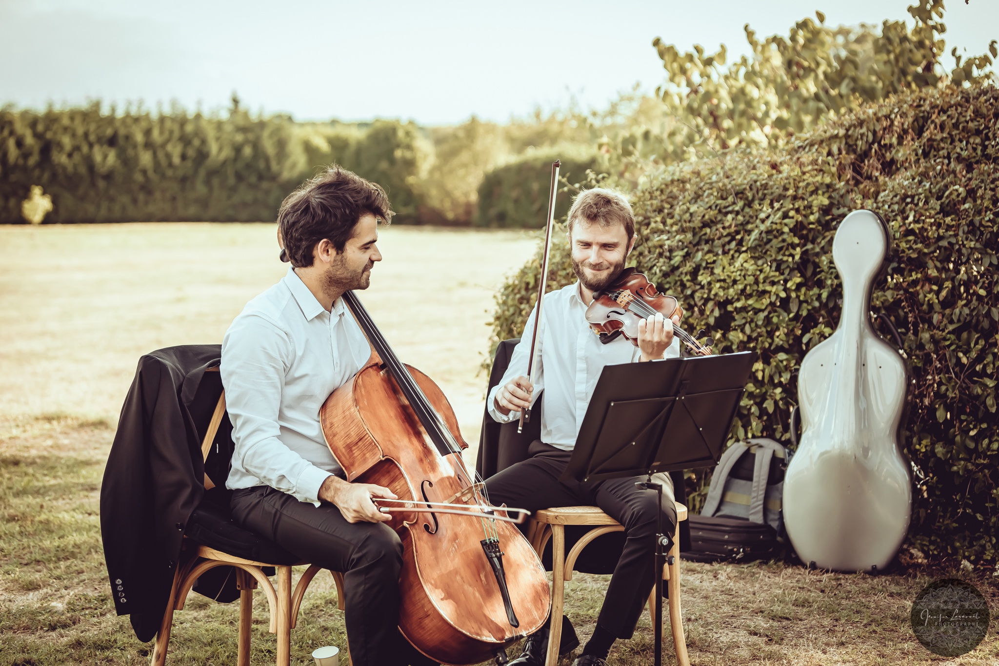 Musicians during a wedding reception
